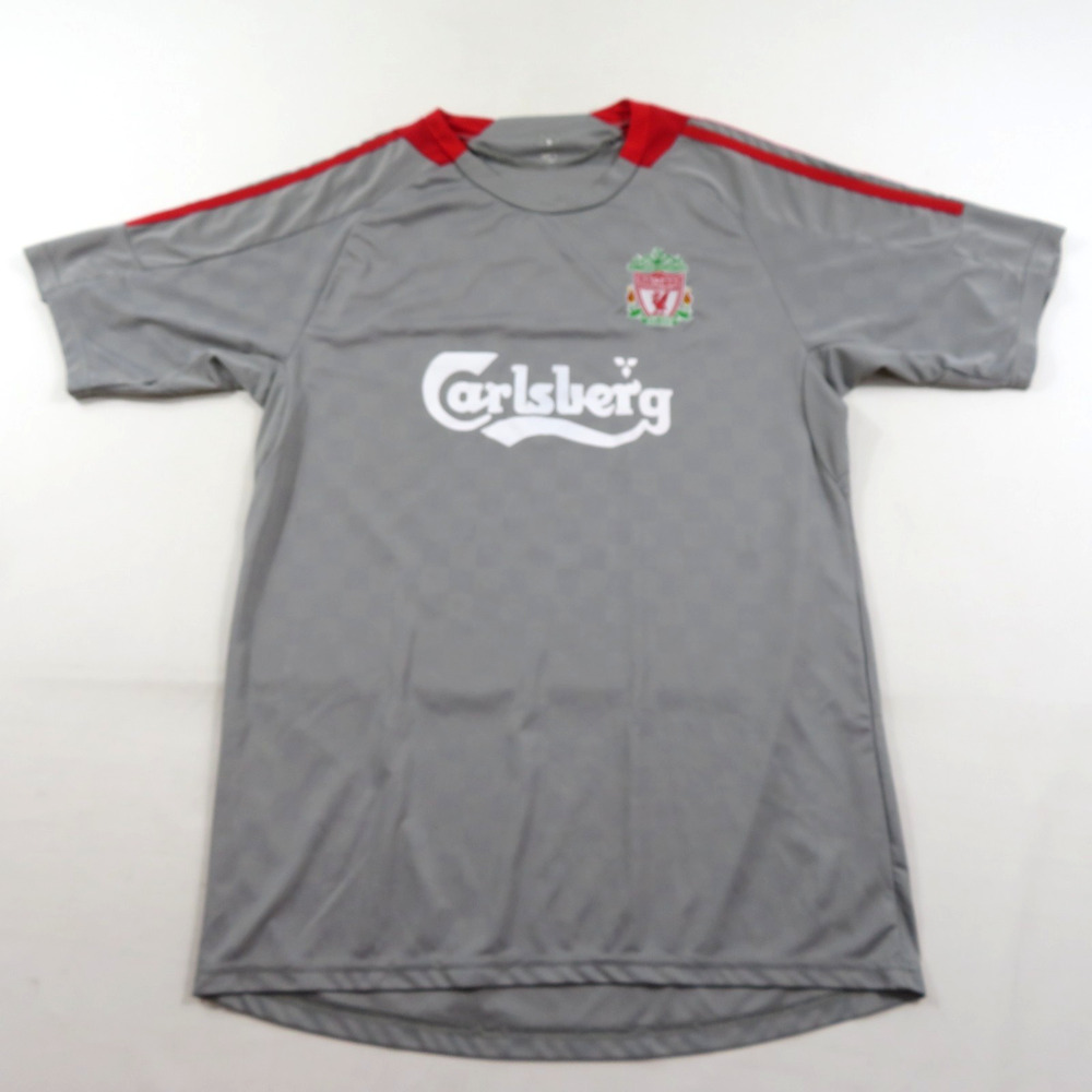 Liverpool Carlsberg M.B.D.A. #5 Soccer Jersey Umbro Gray Red White L Football